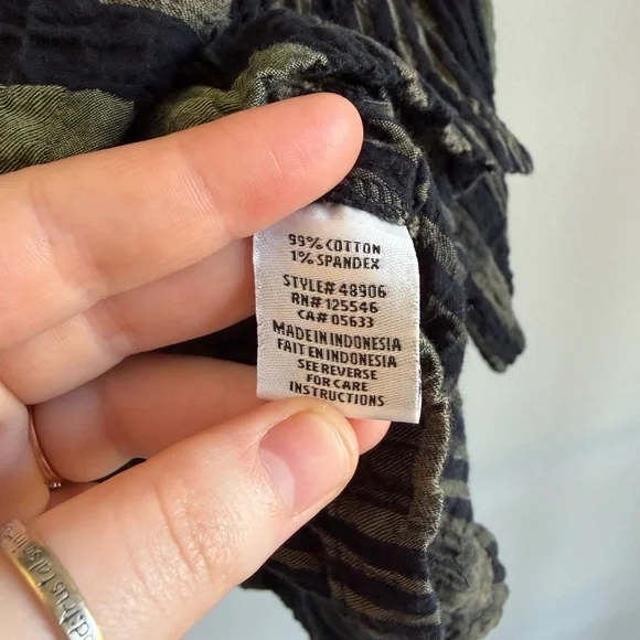 Habitat Plaid 99% Cotton Button-Down Retro Grandpacore Print (L) Boxy Lagenlook - Picture 13 of 17